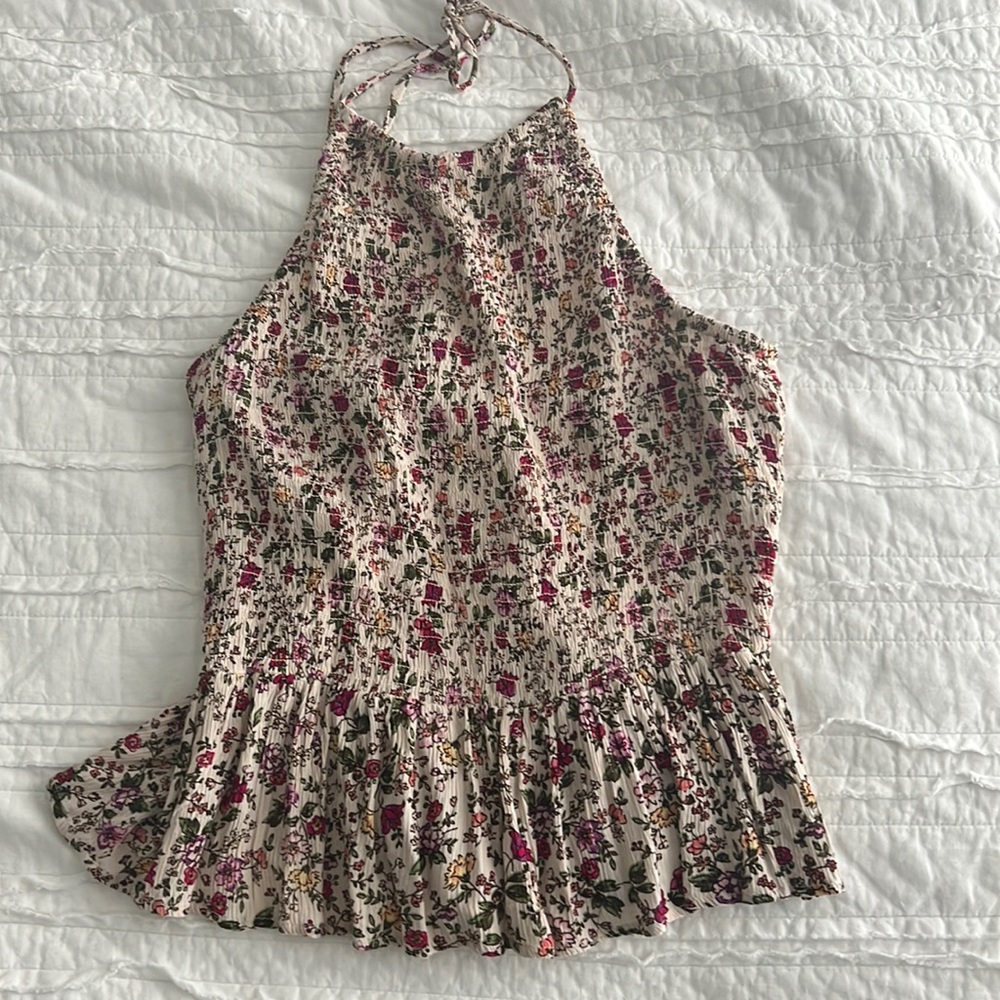 Floral halter tank